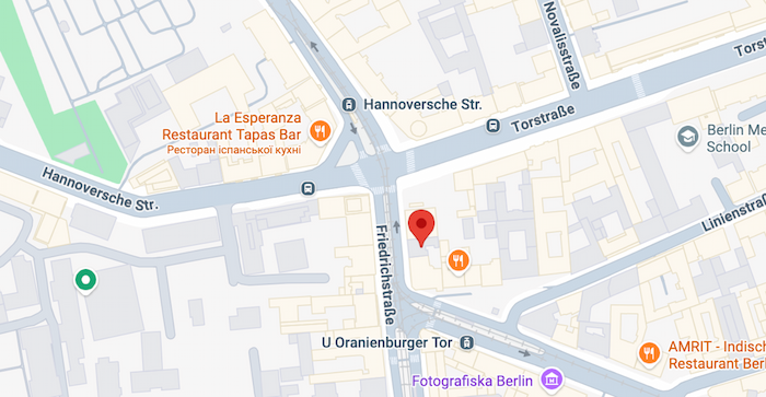 Platz für eine Karte